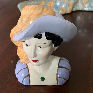 Lady Head Bust Figurine